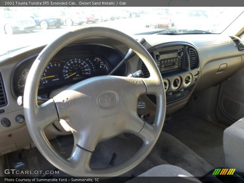 Desert Sand Metallic / Oak 2001 Toyota Tundra SR5 Extended Cab