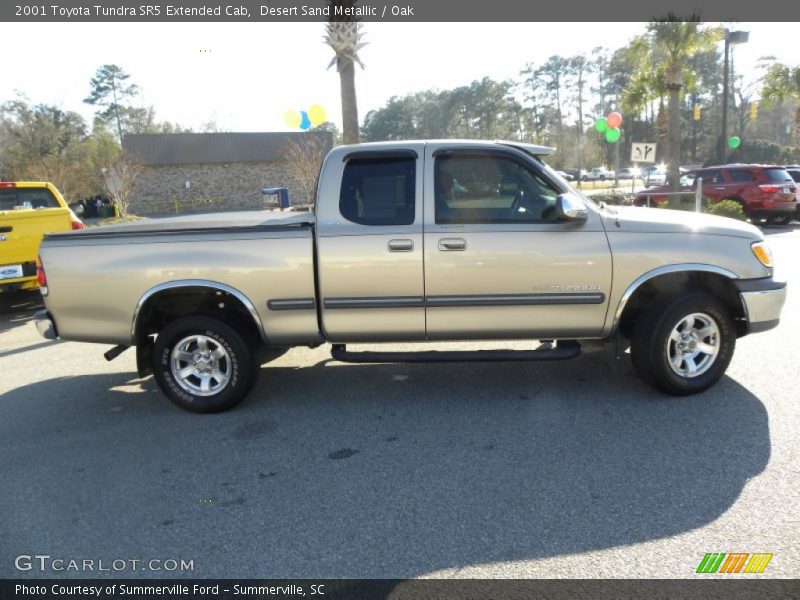 Desert Sand Metallic / Oak 2001 Toyota Tundra SR5 Extended Cab