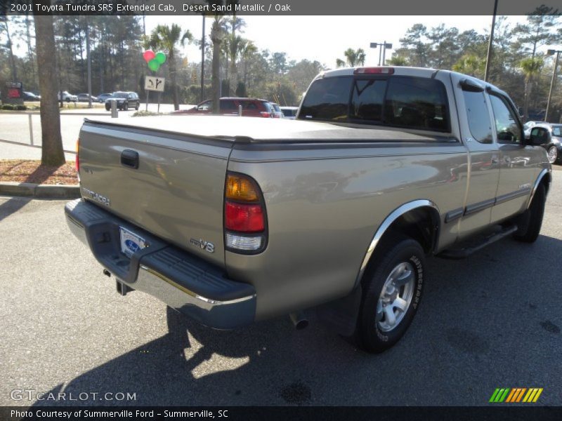 Desert Sand Metallic / Oak 2001 Toyota Tundra SR5 Extended Cab