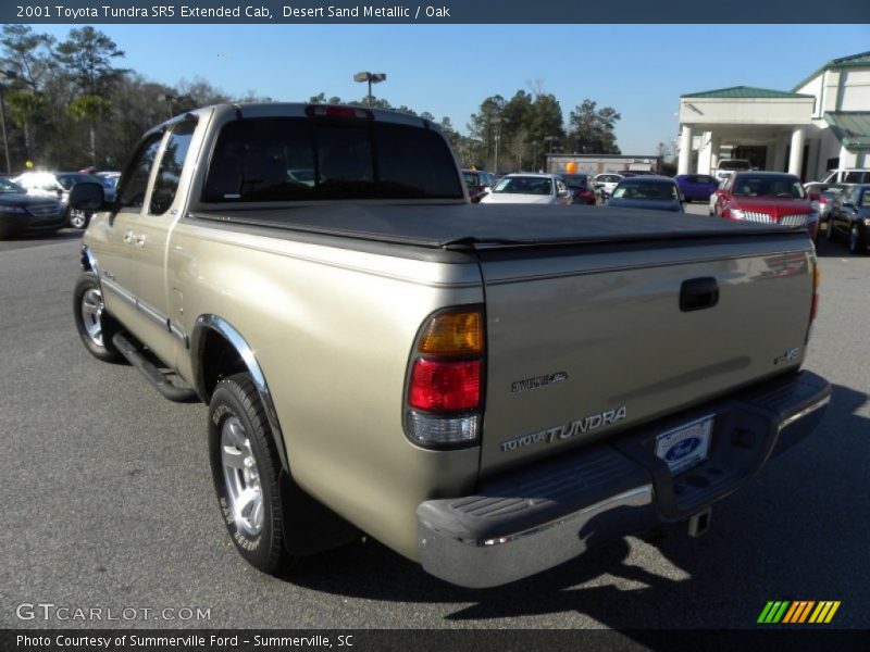 Desert Sand Metallic / Oak 2001 Toyota Tundra SR5 Extended Cab