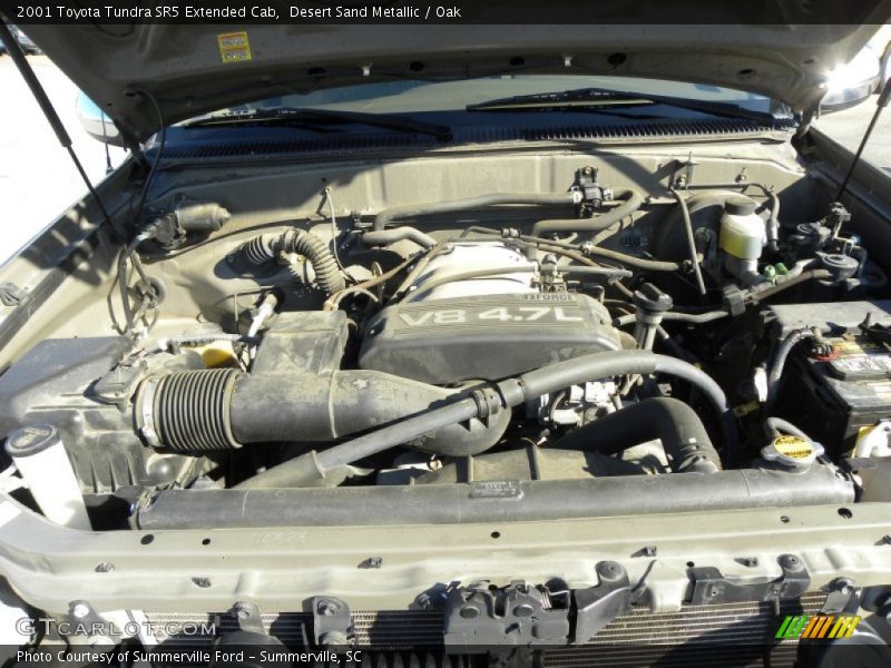 Desert Sand Metallic / Oak 2001 Toyota Tundra SR5 Extended Cab