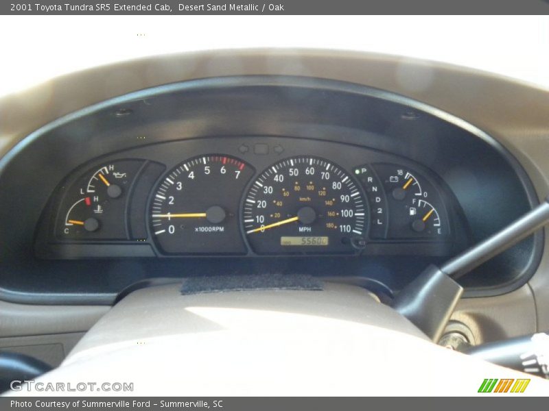 Desert Sand Metallic / Oak 2001 Toyota Tundra SR5 Extended Cab