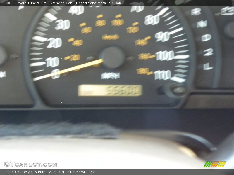 Desert Sand Metallic / Oak 2001 Toyota Tundra SR5 Extended Cab