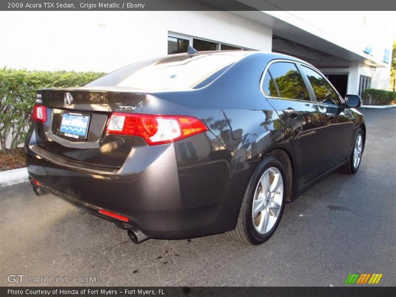 Grigio Metallic / Ebony 2009 Acura TSX Sedan