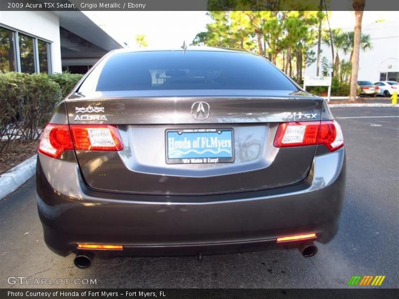 Grigio Metallic / Ebony 2009 Acura TSX Sedan