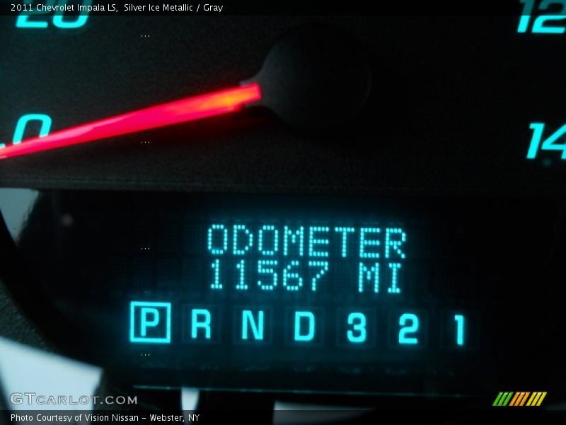 Silver Ice Metallic / Gray 2011 Chevrolet Impala LS