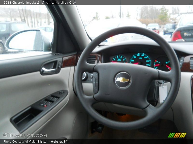 Silver Ice Metallic / Gray 2011 Chevrolet Impala LS