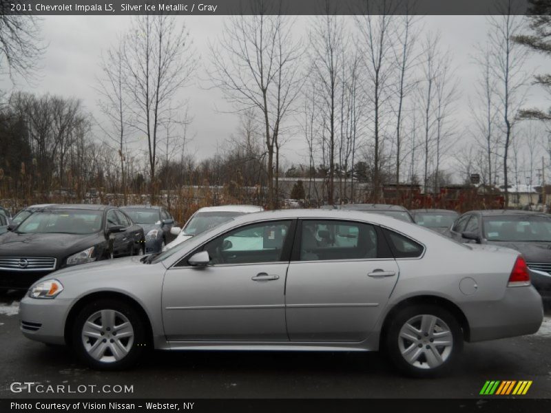 Silver Ice Metallic / Gray 2011 Chevrolet Impala LS