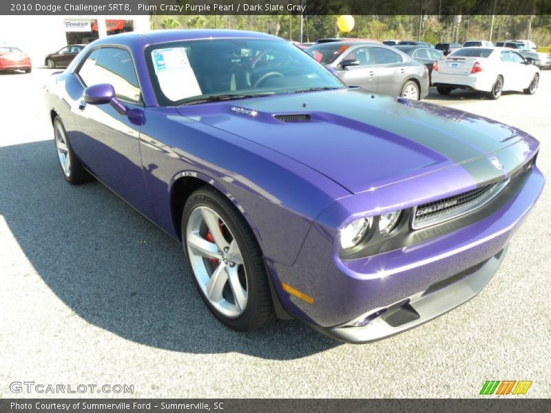 Plum Crazy Purple Pearl / Dark Slate Gray 2010 Dodge Challenger SRT8