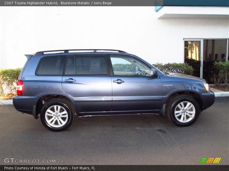 Bluestone Metallic / Ivory Beige 2007 Toyota Highlander Hybrid