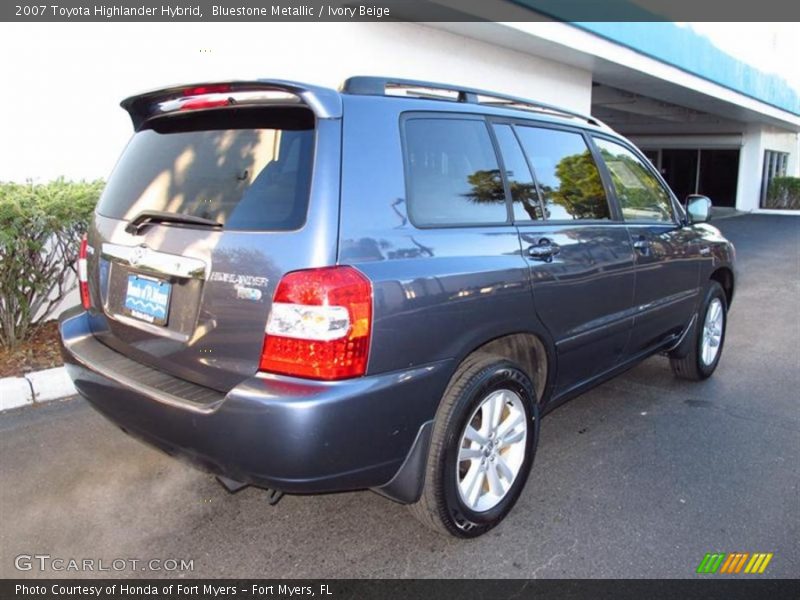 Bluestone Metallic / Ivory Beige 2007 Toyota Highlander Hybrid