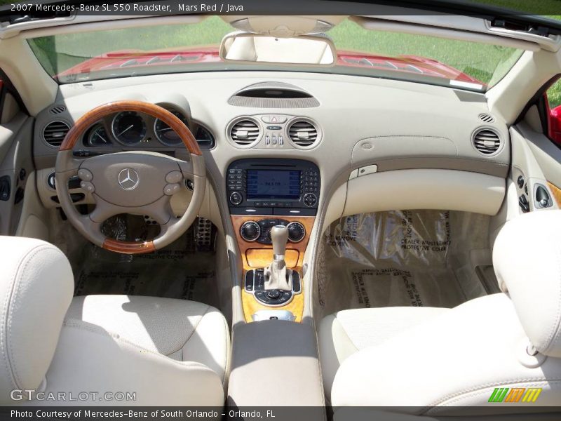 Mars Red / Java 2007 Mercedes-Benz SL 550 Roadster