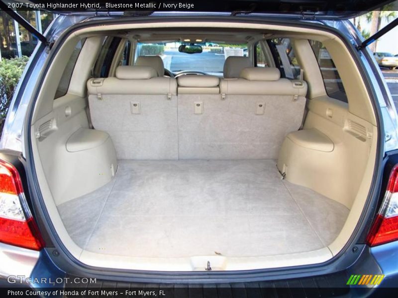 Bluestone Metallic / Ivory Beige 2007 Toyota Highlander Hybrid
