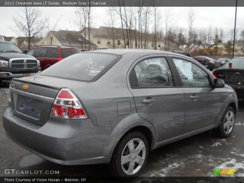 Medium Gray / Charcoal 2011 Chevrolet Aveo LT Sedan