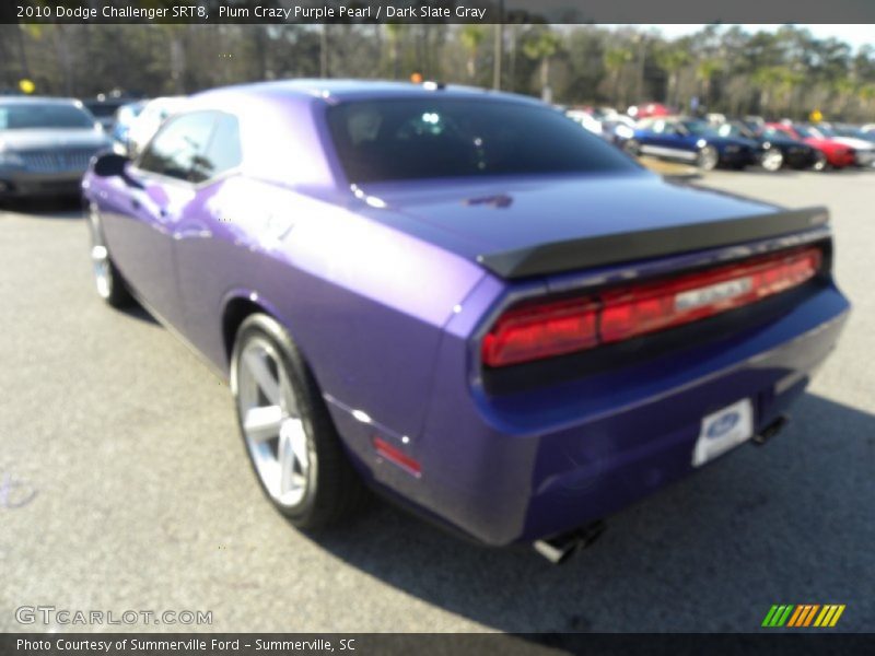 Plum Crazy Purple Pearl / Dark Slate Gray 2010 Dodge Challenger SRT8