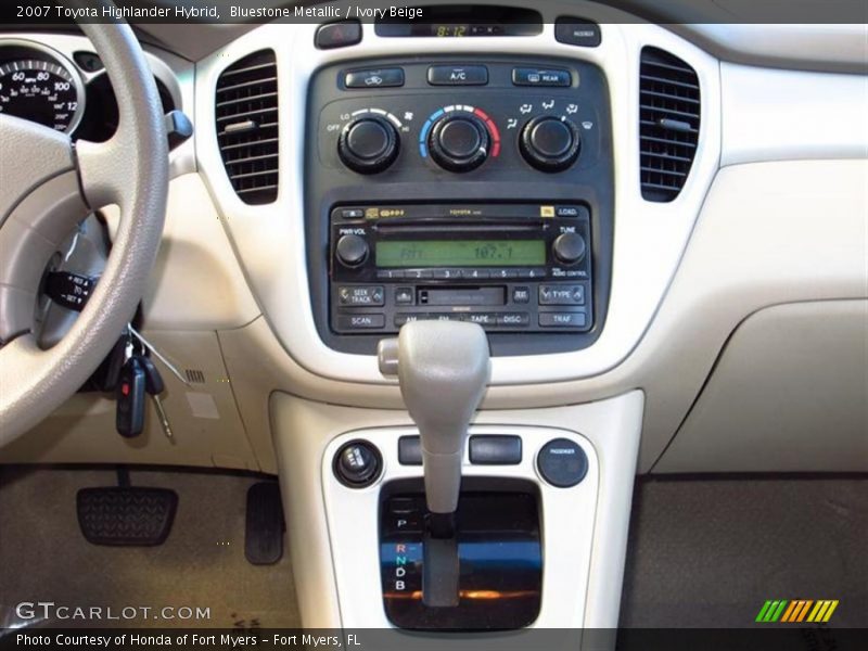 Controls of 2007 Highlander Hybrid