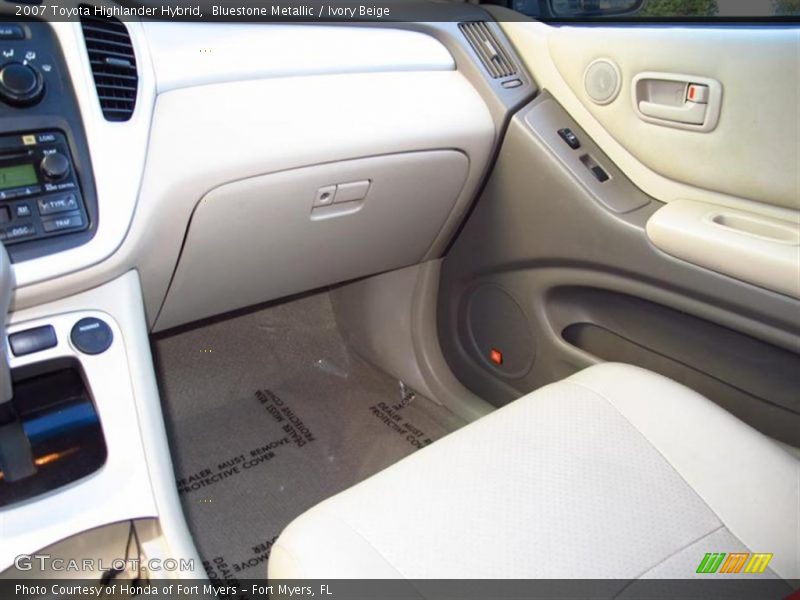 Bluestone Metallic / Ivory Beige 2007 Toyota Highlander Hybrid