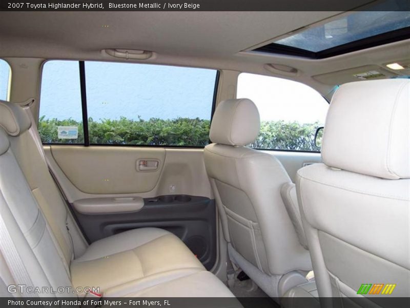 Bluestone Metallic / Ivory Beige 2007 Toyota Highlander Hybrid