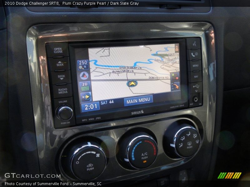Navigation of 2010 Challenger SRT8