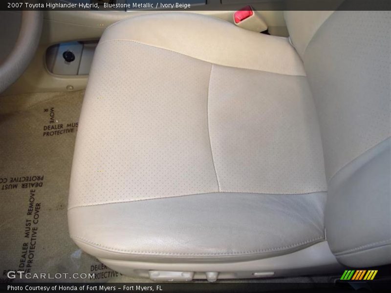 Bluestone Metallic / Ivory Beige 2007 Toyota Highlander Hybrid