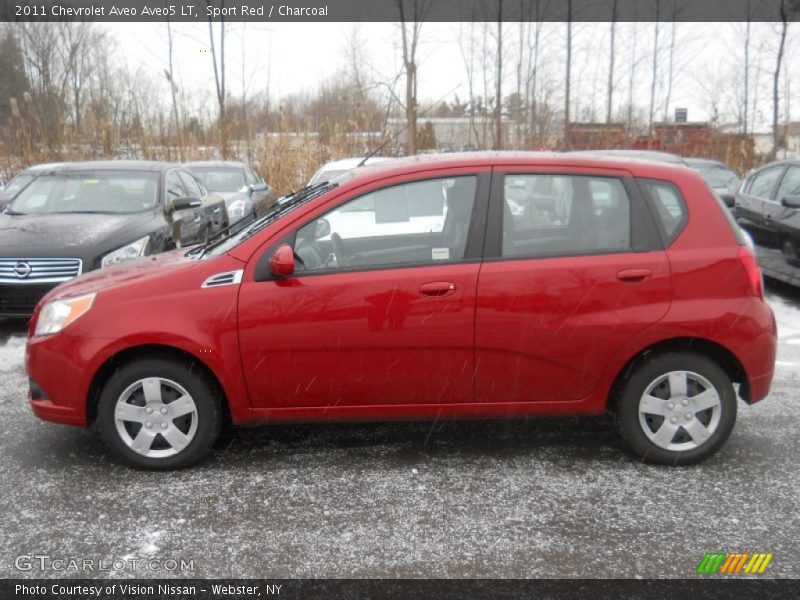 Sport Red / Charcoal 2011 Chevrolet Aveo Aveo5 LT
