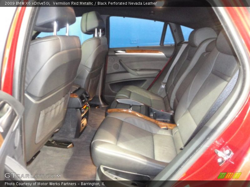 Vermilion Red Metallic / Black Perforated Nevada Leather 2009 BMW X6 xDrive50i