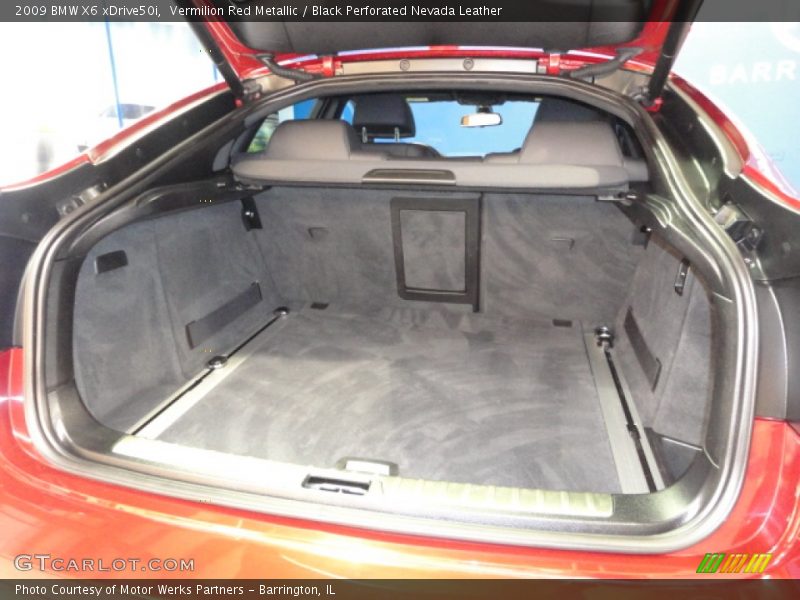 Vermilion Red Metallic / Black Perforated Nevada Leather 2009 BMW X6 xDrive50i