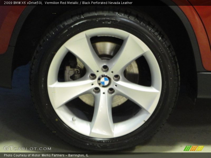 Vermilion Red Metallic / Black Perforated Nevada Leather 2009 BMW X6 xDrive50i