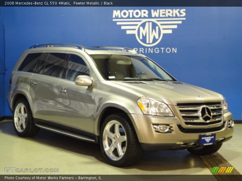 Pewter Metallic / Black 2008 Mercedes-Benz GL 550 4Matic