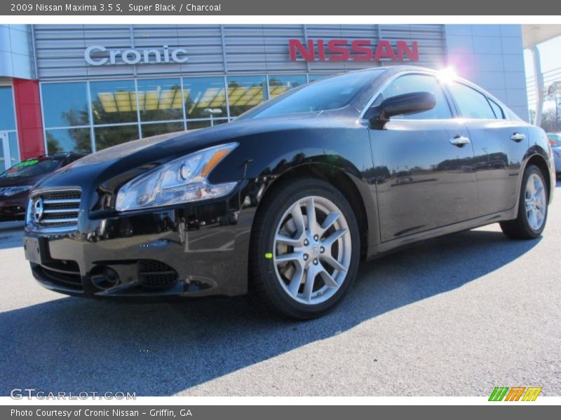 Super Black / Charcoal 2009 Nissan Maxima 3.5 S