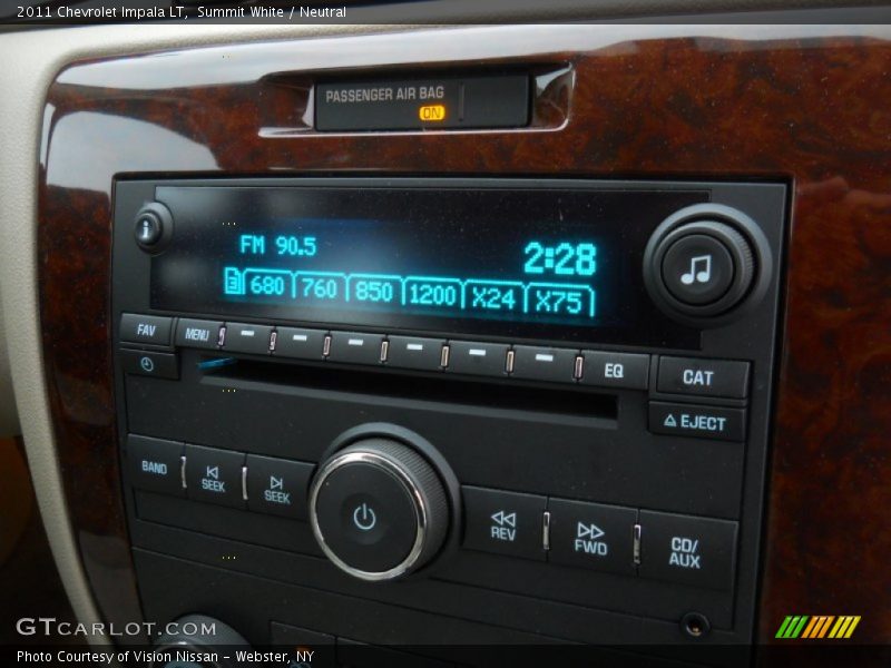 Summit White / Neutral 2011 Chevrolet Impala LT