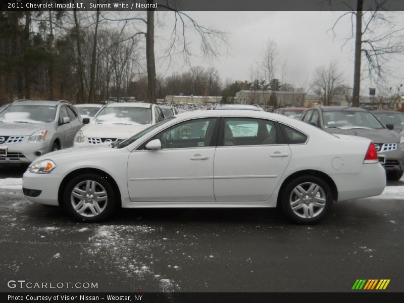 Summit White / Neutral 2011 Chevrolet Impala LT