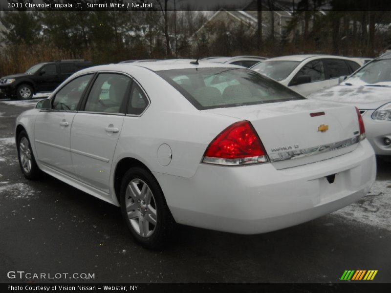 Summit White / Neutral 2011 Chevrolet Impala LT