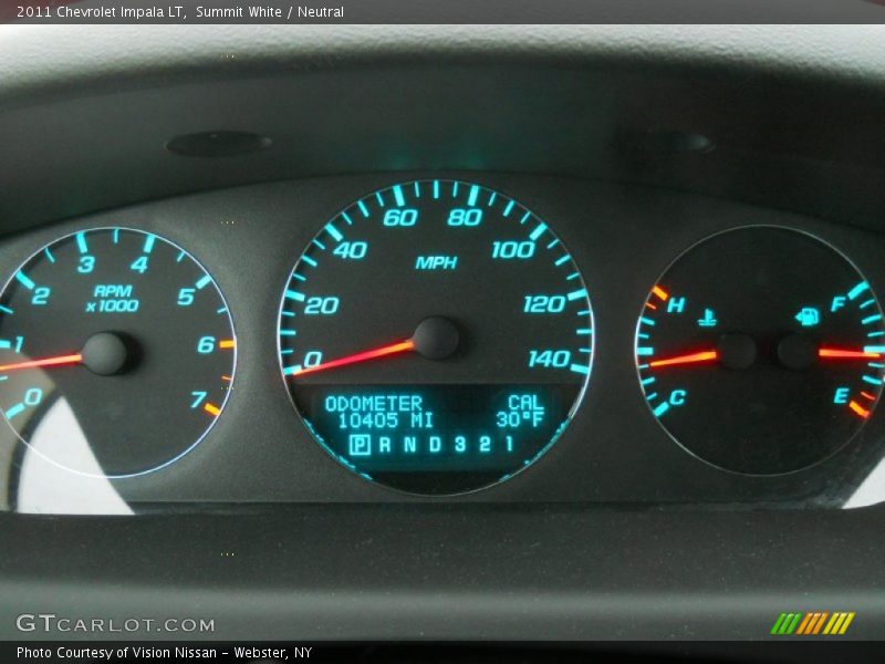 Summit White / Neutral 2011 Chevrolet Impala LT