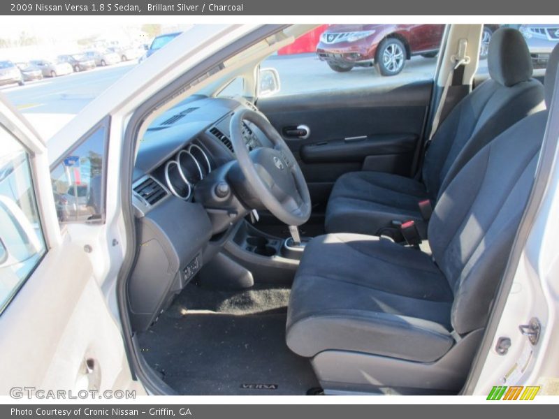 Brillant Silver / Charcoal 2009 Nissan Versa 1.8 S Sedan