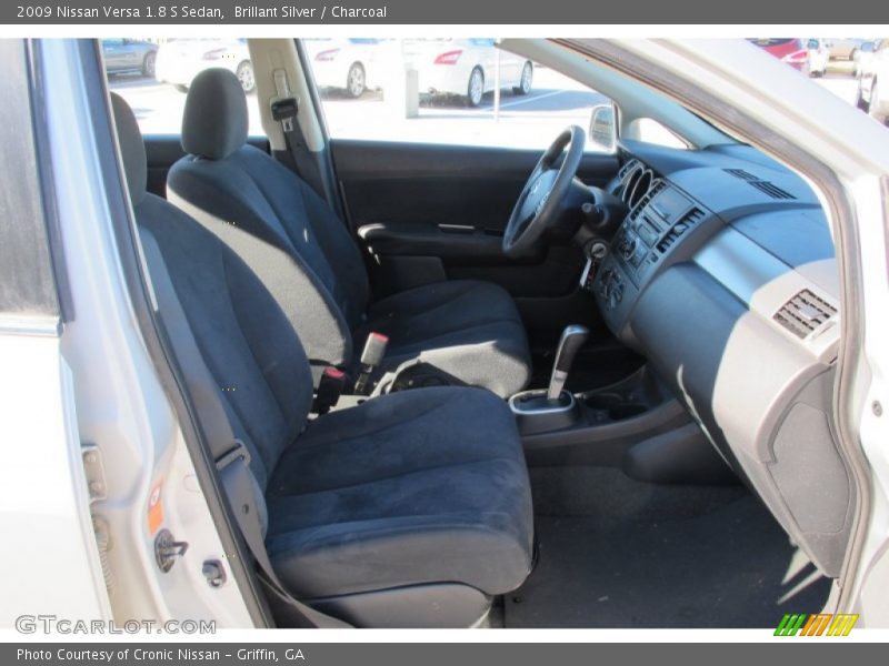 Brillant Silver / Charcoal 2009 Nissan Versa 1.8 S Sedan