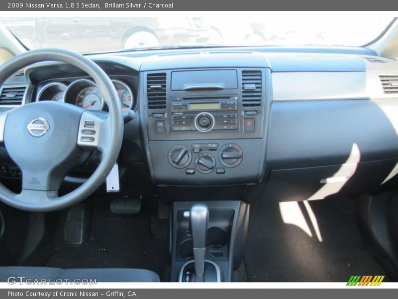 Brillant Silver / Charcoal 2009 Nissan Versa 1.8 S Sedan