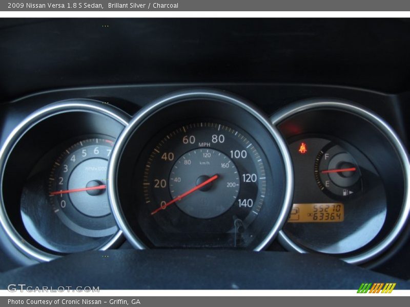Brillant Silver / Charcoal 2009 Nissan Versa 1.8 S Sedan