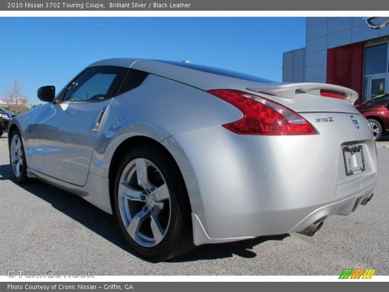 Brilliant Silver / Black Leather 2010 Nissan 370Z Touring Coupe