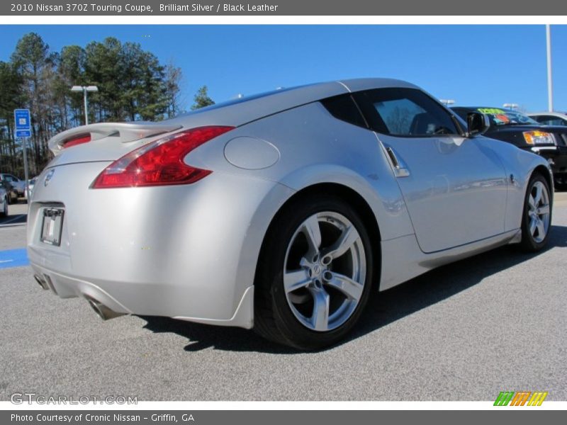 Brilliant Silver / Black Leather 2010 Nissan 370Z Touring Coupe
