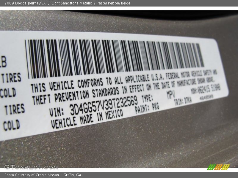 Light Sandstone Metallic / Pastel Pebble Beige 2009 Dodge Journey SXT