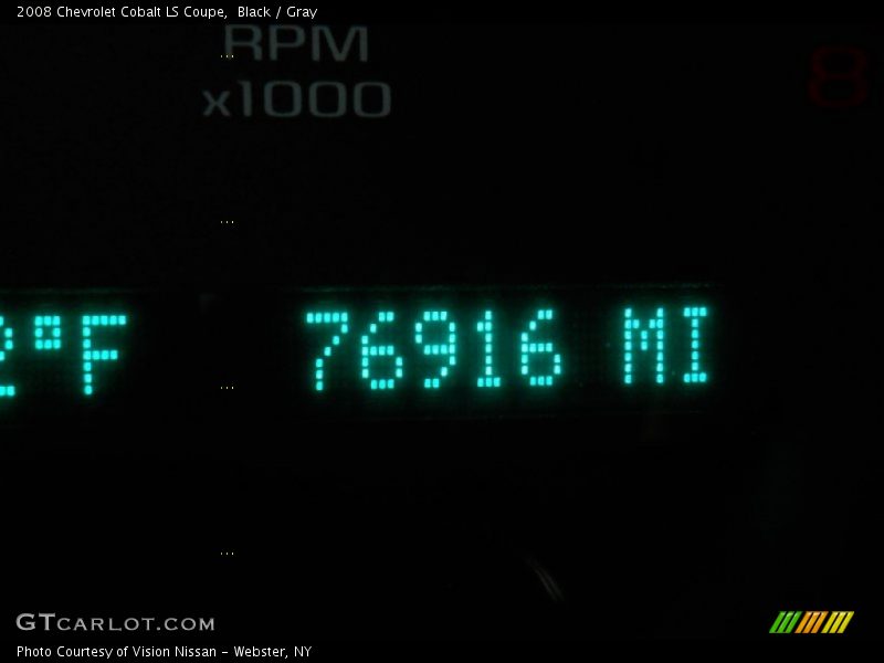 Black / Gray 2008 Chevrolet Cobalt LS Coupe