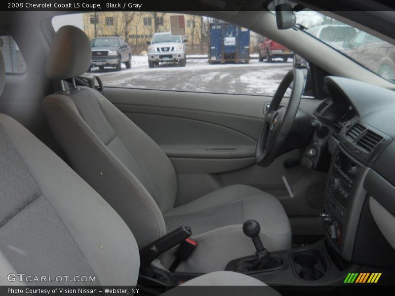 Black / Gray 2008 Chevrolet Cobalt LS Coupe