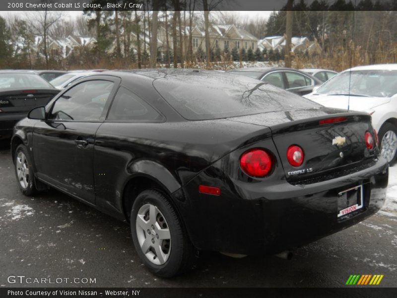 Black / Gray 2008 Chevrolet Cobalt LS Coupe