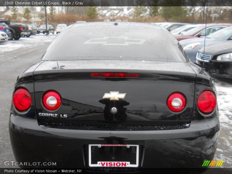 Black / Gray 2008 Chevrolet Cobalt LS Coupe