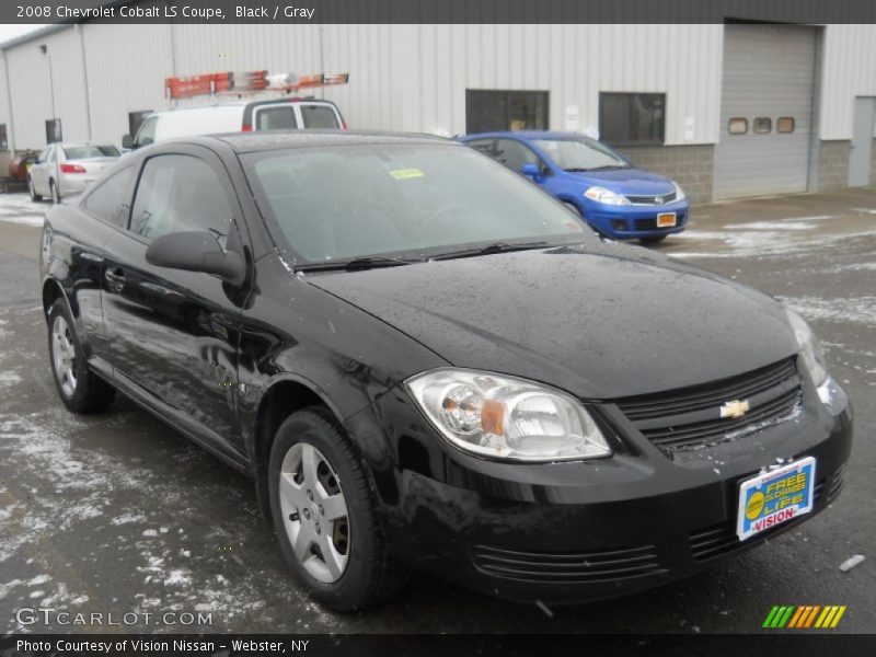 Black / Gray 2008 Chevrolet Cobalt LS Coupe