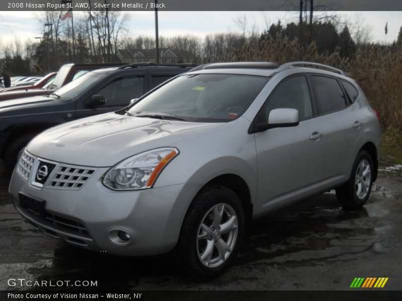 Silver Ice Metallic / Black 2008 Nissan Rogue SL AWD