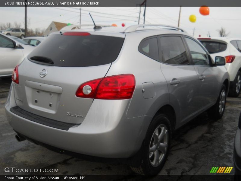 Silver Ice Metallic / Black 2008 Nissan Rogue SL AWD