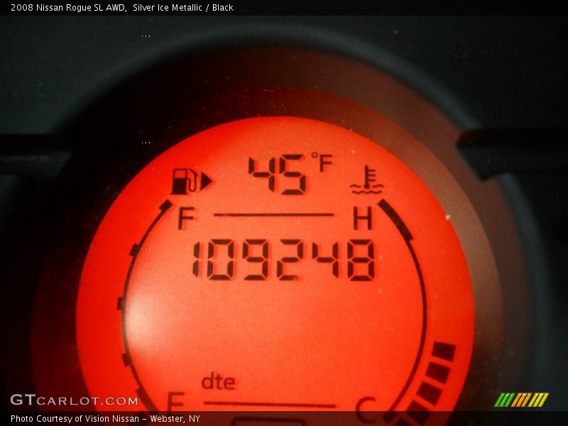 Silver Ice Metallic / Black 2008 Nissan Rogue SL AWD