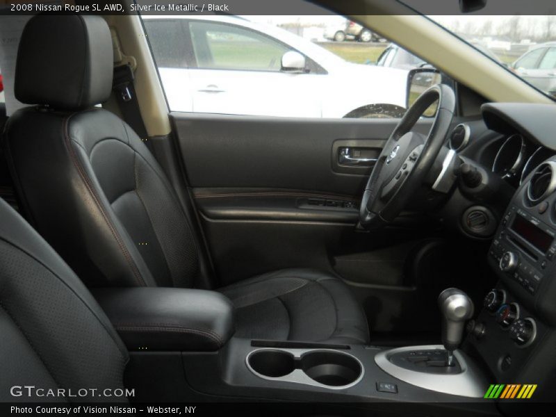 Silver Ice Metallic / Black 2008 Nissan Rogue SL AWD